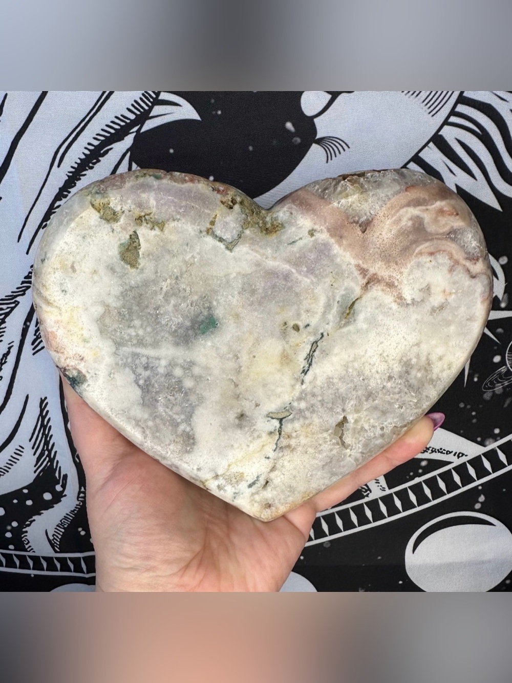 XXL Pink Amethyst Heart